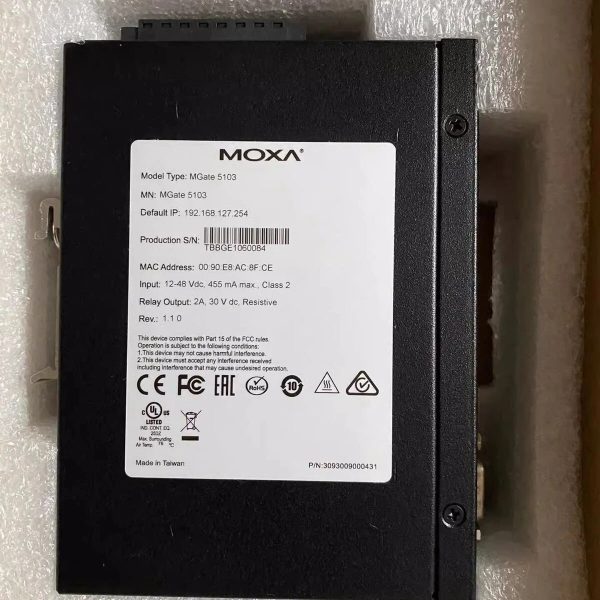 Image of MOXA MGate 5103 1-Port Modbus/EtherNet/IP to PROFINET Gateway