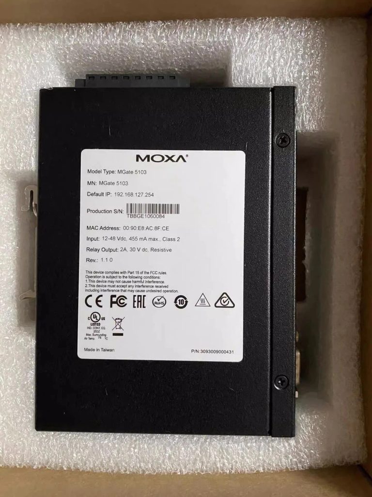 Image of MOXA MGate 5103 1-Port Modbus/EtherNet/IP to PROFINET Gateway