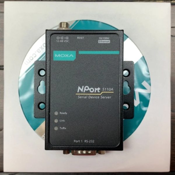 MOXA NPort 5110A Serial Device Server 1-Port RS-232 to Ethernet