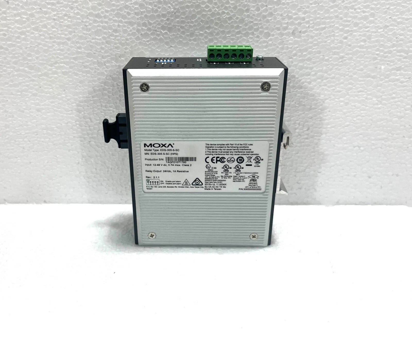 Moxa EDS-305-S-SC HPS Ether Device Switch Moxa EDS-305-S-SC HPS Ether Device Switch