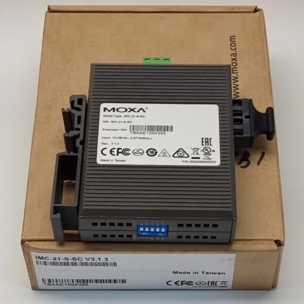 Moxa IMC-21-S-SC Ethernet to Fiber Media Converter