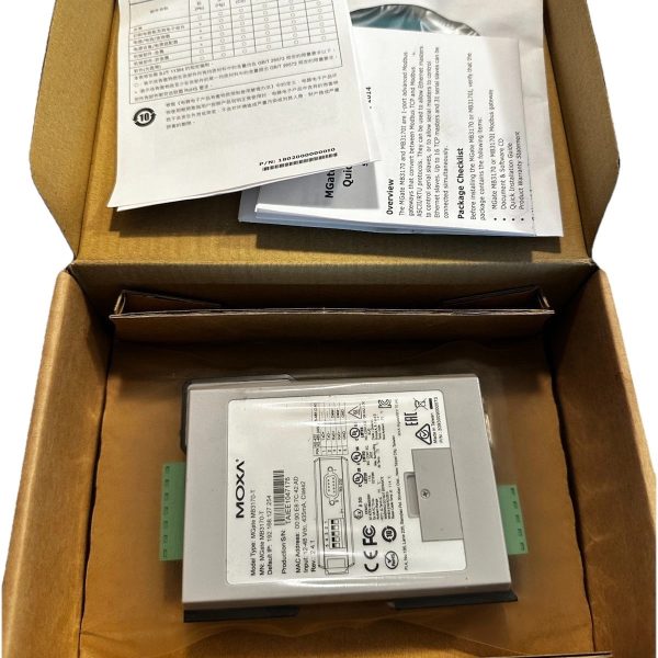 Image of Moxa MB3170 MGATE 1-port Modbus TCP Gateway