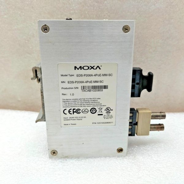 MOXA EDS-P206A-4PoE-MM-SC Unmanaged Ethernet Switch