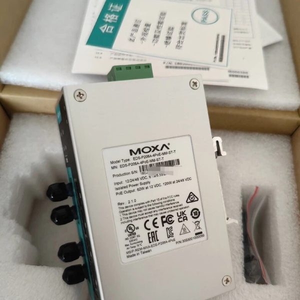 MOXA EDS-P206A-4PoE-MM-ST Unmanaged Industrial PoE Switch
