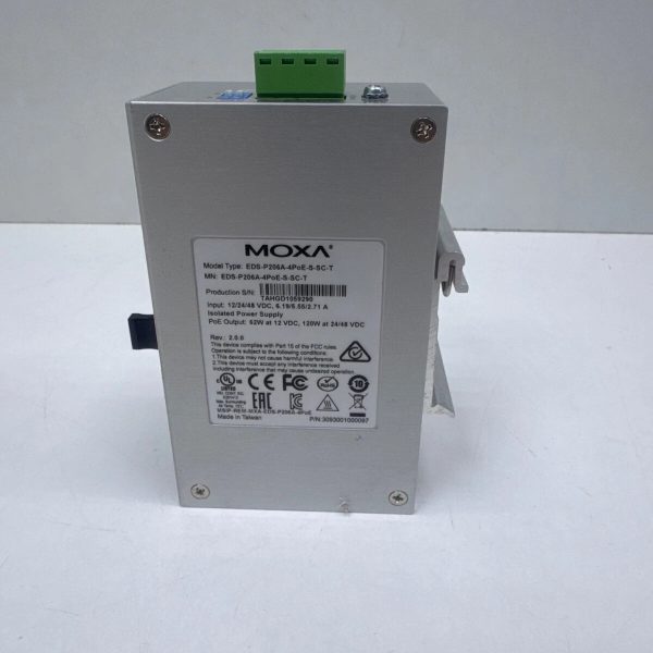 MOXA EDS-P206A-4PoE-S-SC-T Unmanaged Industrial Ethernet Switch