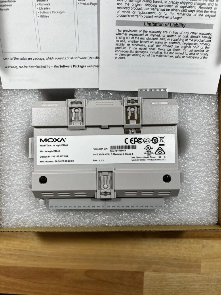MOXA IoLogik E2240 Active Ethernet I/O Module