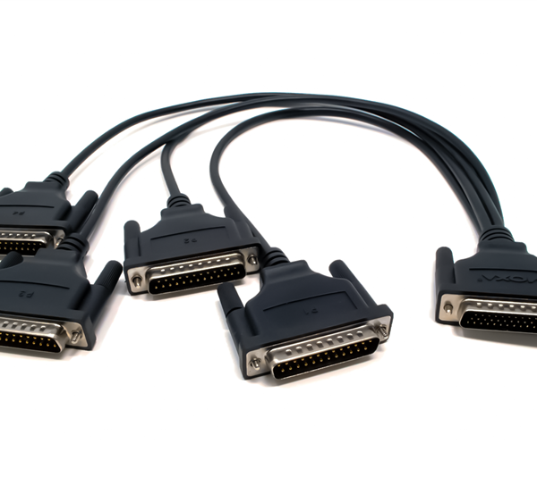 Moxa CBL-M44M25x4-50 4 Port DB44M to DB25M Cable