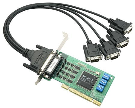 Image of Moxa CP-114UL-DB25M 4-Port RS232/422/485 Serial Board