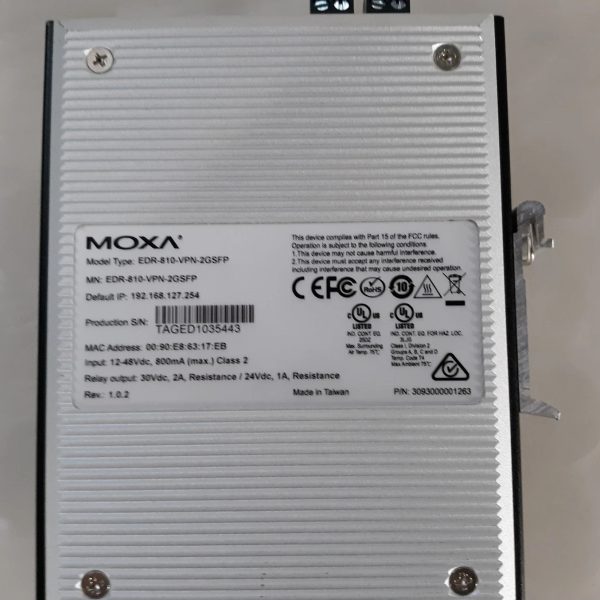 Image of Moxa EDR-810-VPN-2GSFP Industrial Router Switch